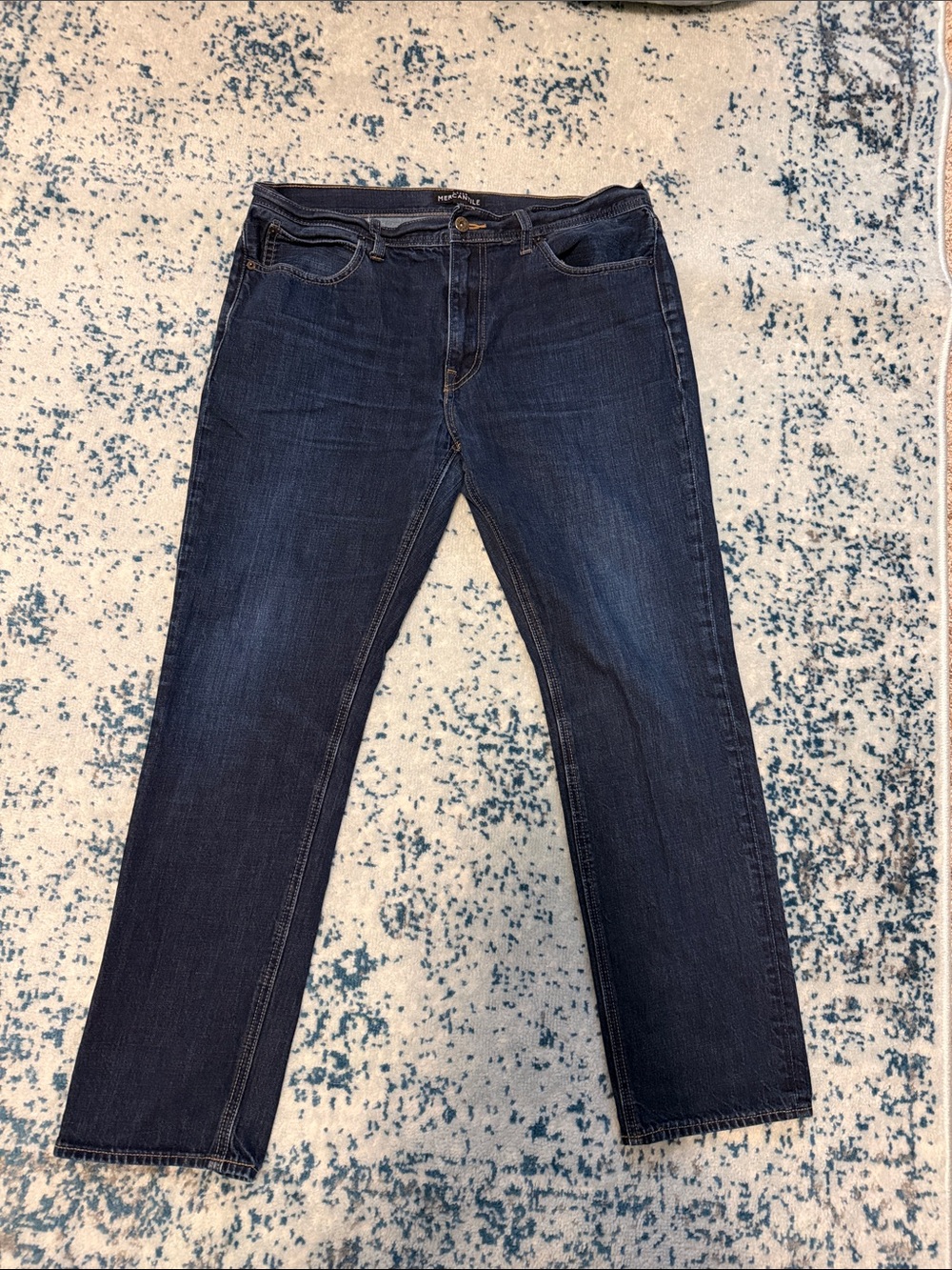 J. Crew Men's Straight-Leg Dark Indigo Jeans